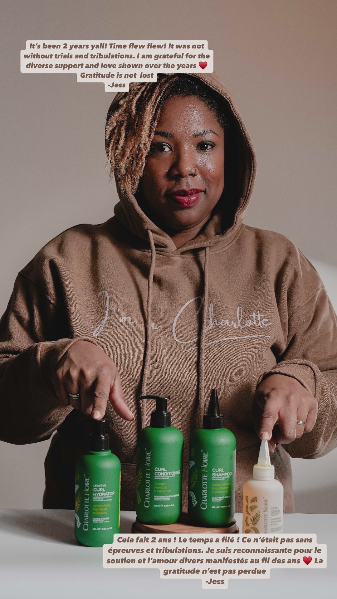 "Je suis une Charlotte" SWEAT À CAPUCHE